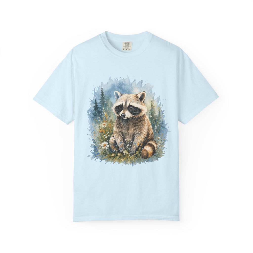 Cute Raccoon – Watercolor Wildlife T-Shirt | Explorer Edition