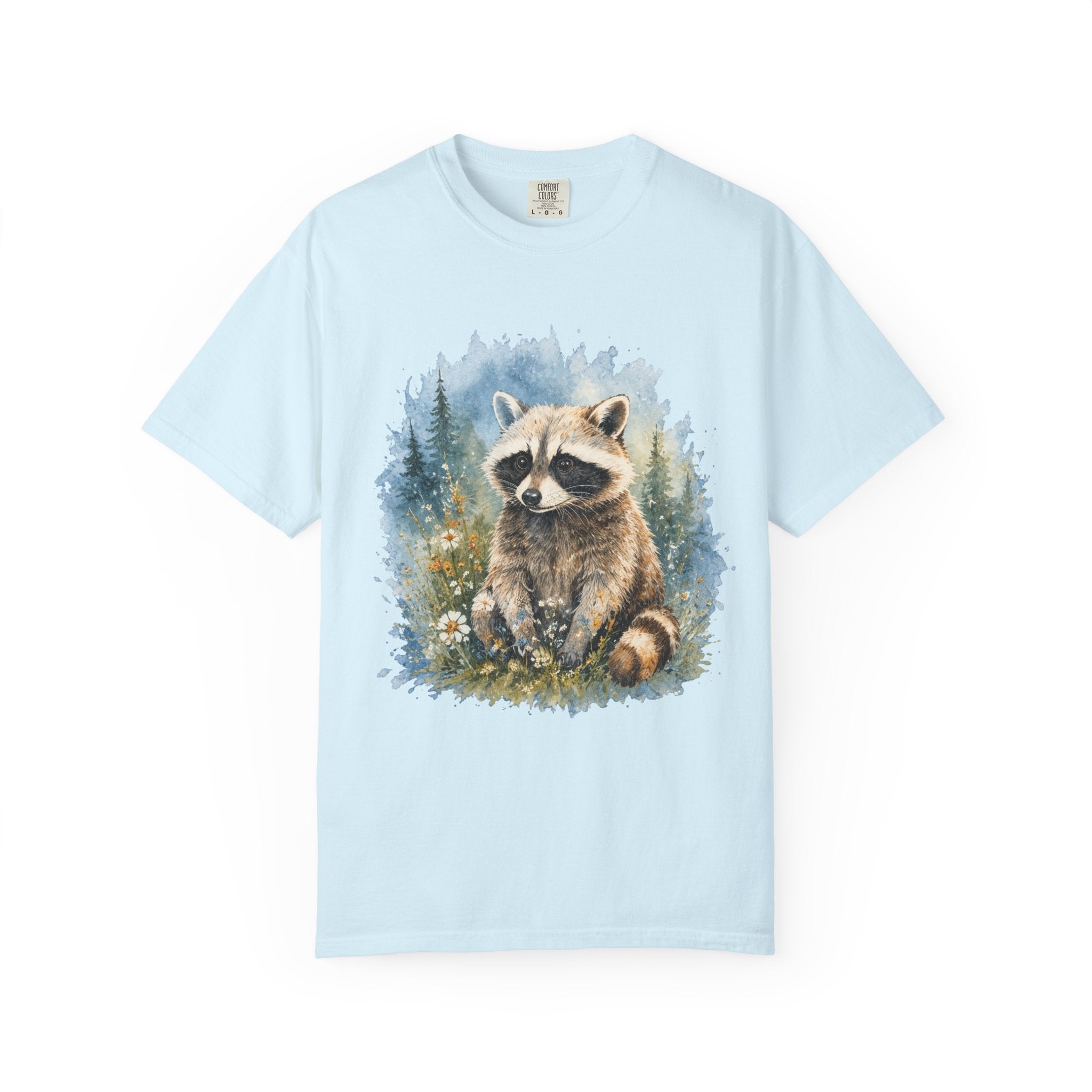 Cute Raccoon – Watercolor Wildlife T-Shirt | Explorer Edition