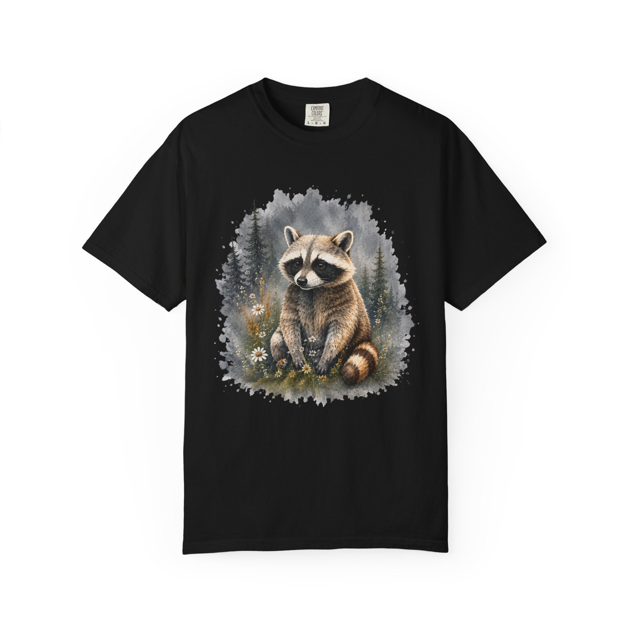 Cute Raccoon – Watercolor Wildlife T-Shirt | Explorer Edition