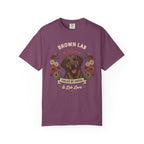 Chocolate Labrador Dog Mom T-Shirt | Fueled by Coffee & Lab Love