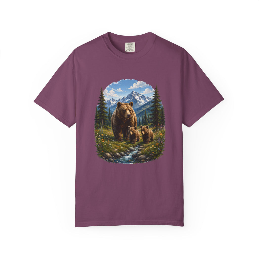 Bear Family Shirt, Mama Bear Gift, Wildlife Lover Tee, Nature Lover Shirt, Woodland Animal Comfort Colors Tee