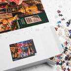 A Little Rain Never Ruined the Outfit – Retro Pin-Up City Art Puzzle