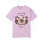 Cream French Bulldog Dog Mom T-Shirt | Fueled by Coffee & Frenchie Love