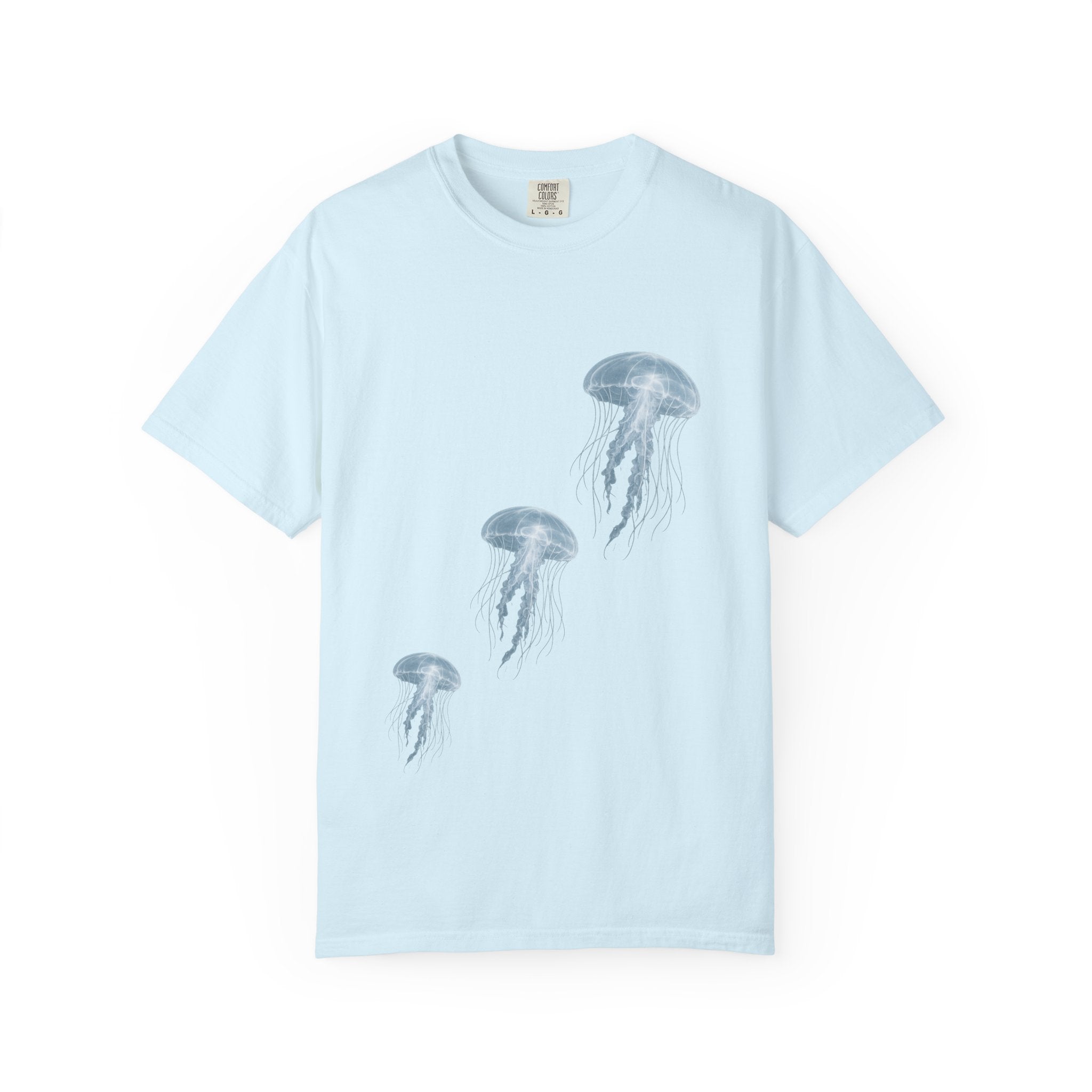 Watercolor Jellyfish T-Shirt, Ocean Lover Gift, Coastal Aesthetic Shirt, Sea Life Tee, Marine Biology Gift, Beach Vacation Shirt