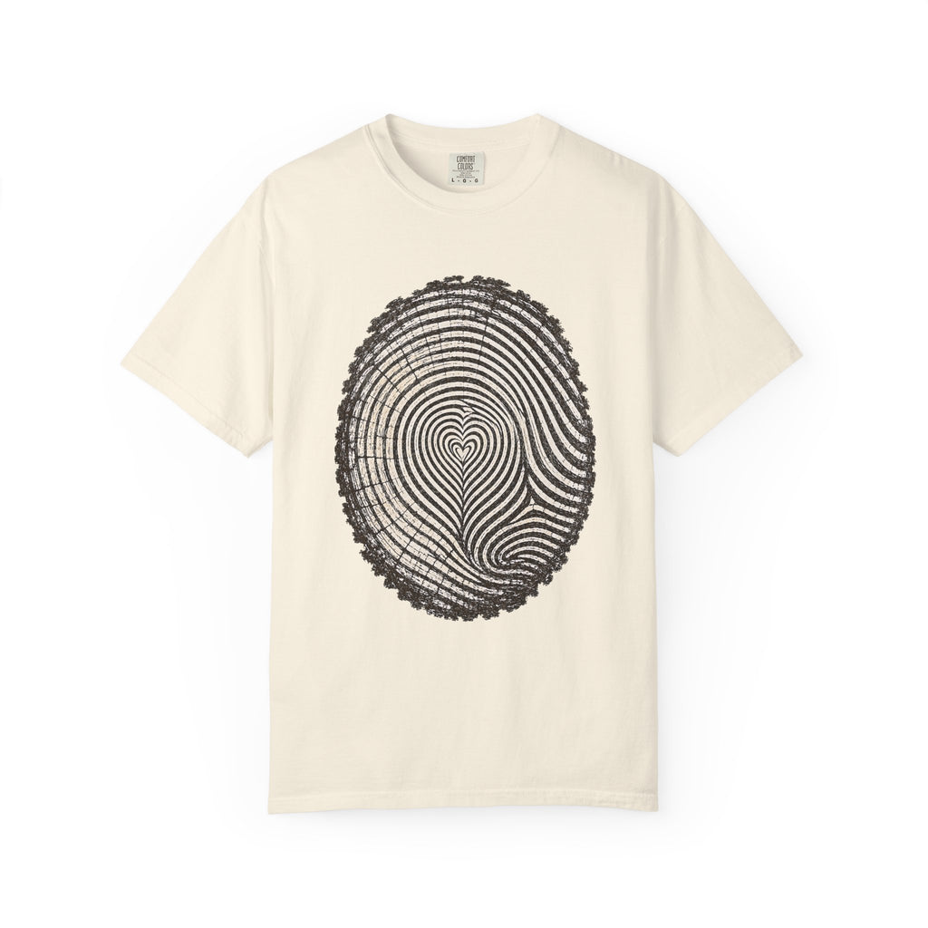Love the Forest – Tree Ring Heart T-Shirt | Outdoors Edition
