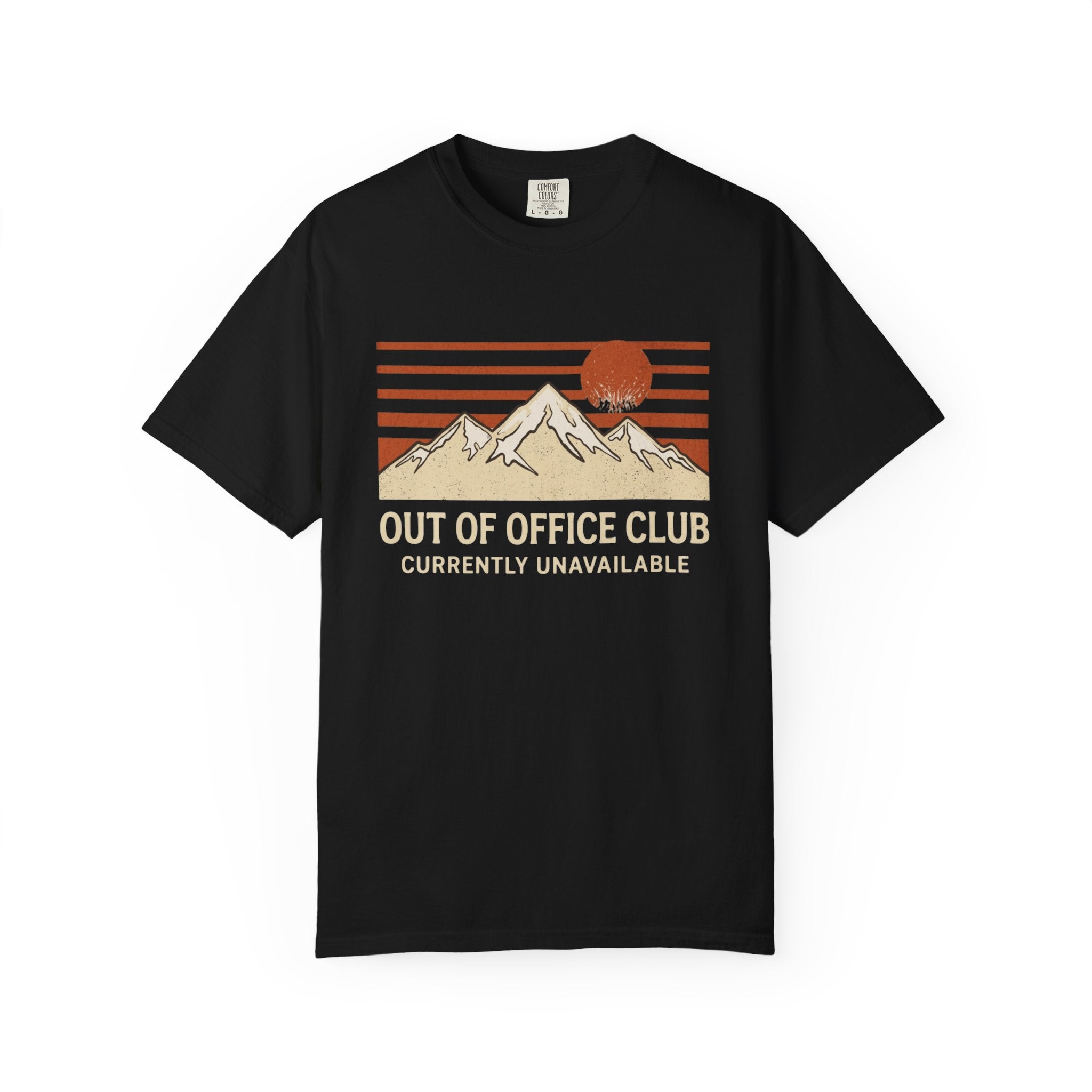 Out of Office Club – Mountain Sunset T-Shirt | Explorer Edition
