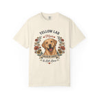 Yellow Labrador Dog Mom T-Shirt | Fueled by Coffee & Lab Love