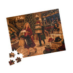 Vintage Christmas Shopping – Retro Department Store Art Puzzle