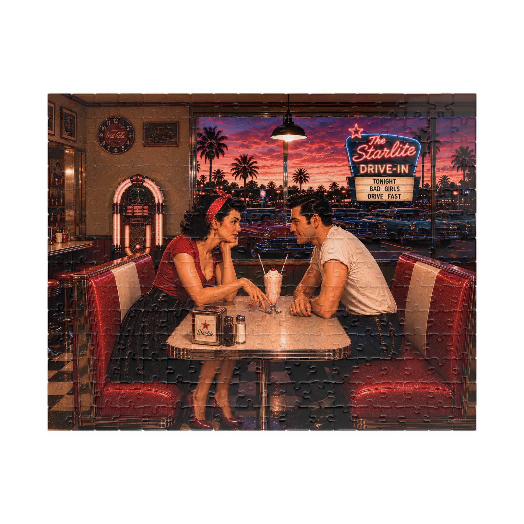 Starlite Drive-In – Retro Romance Jigsaw Puzzle