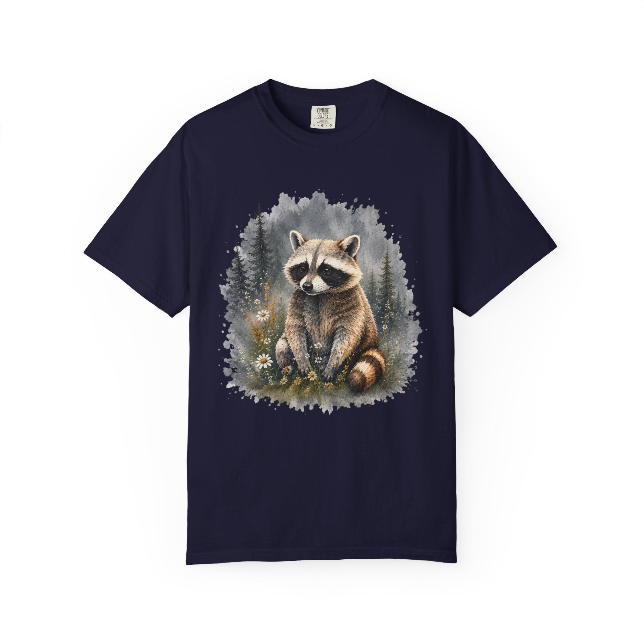 Cute Raccoon – Watercolor Wildlife T-Shirt | Explorer Edition