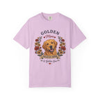 Golden Retriever Dog Mom T-Shirt | Fueled by Coffee & Golden Love