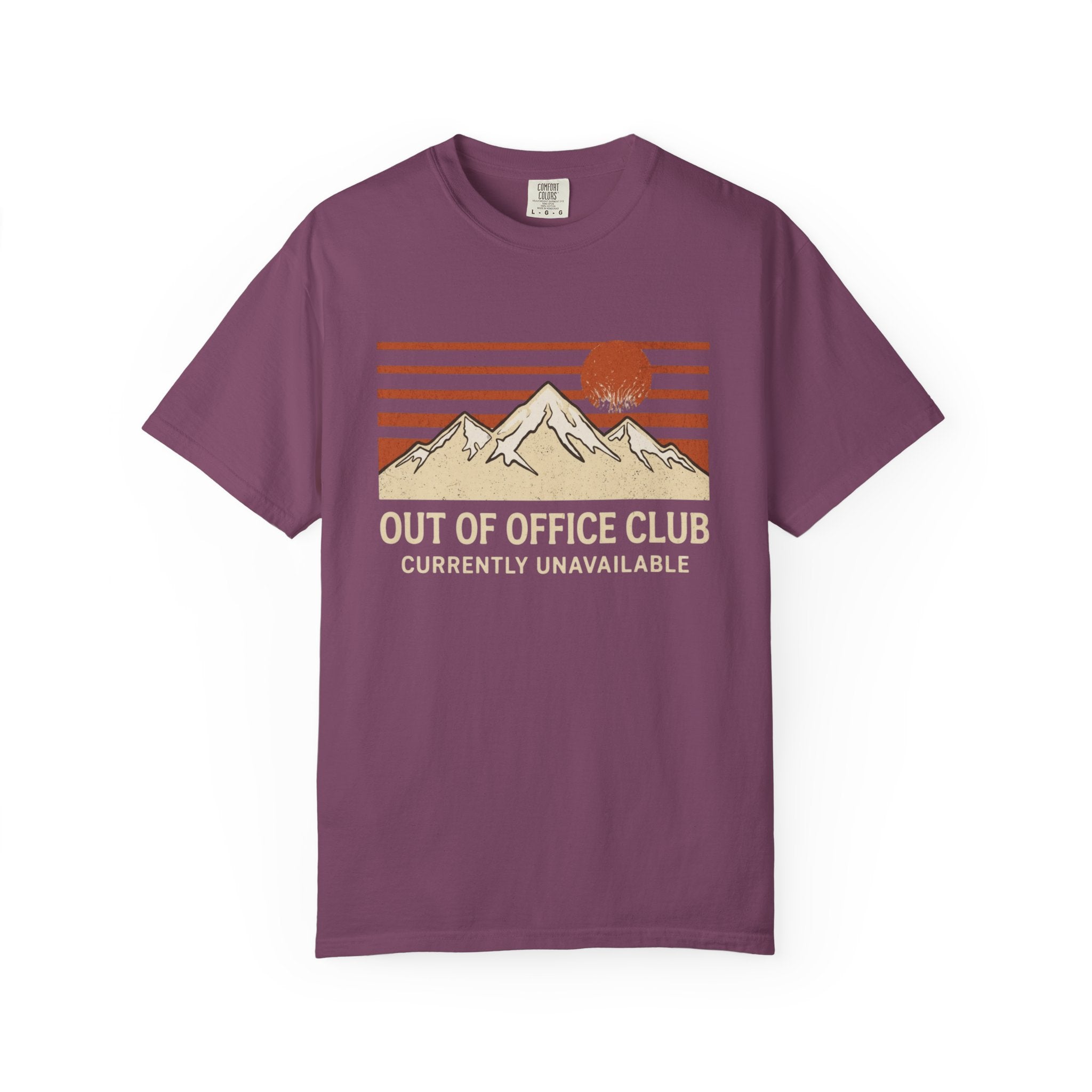 Out of Office Club – Mountain Sunset T-Shirt | Explorer Edition