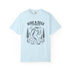 Hide and Seek Champion Shirt, Funny Bigfoot Tee, Sasquatch Joke Gift, Camping Humor Shirt, Comfort Colors