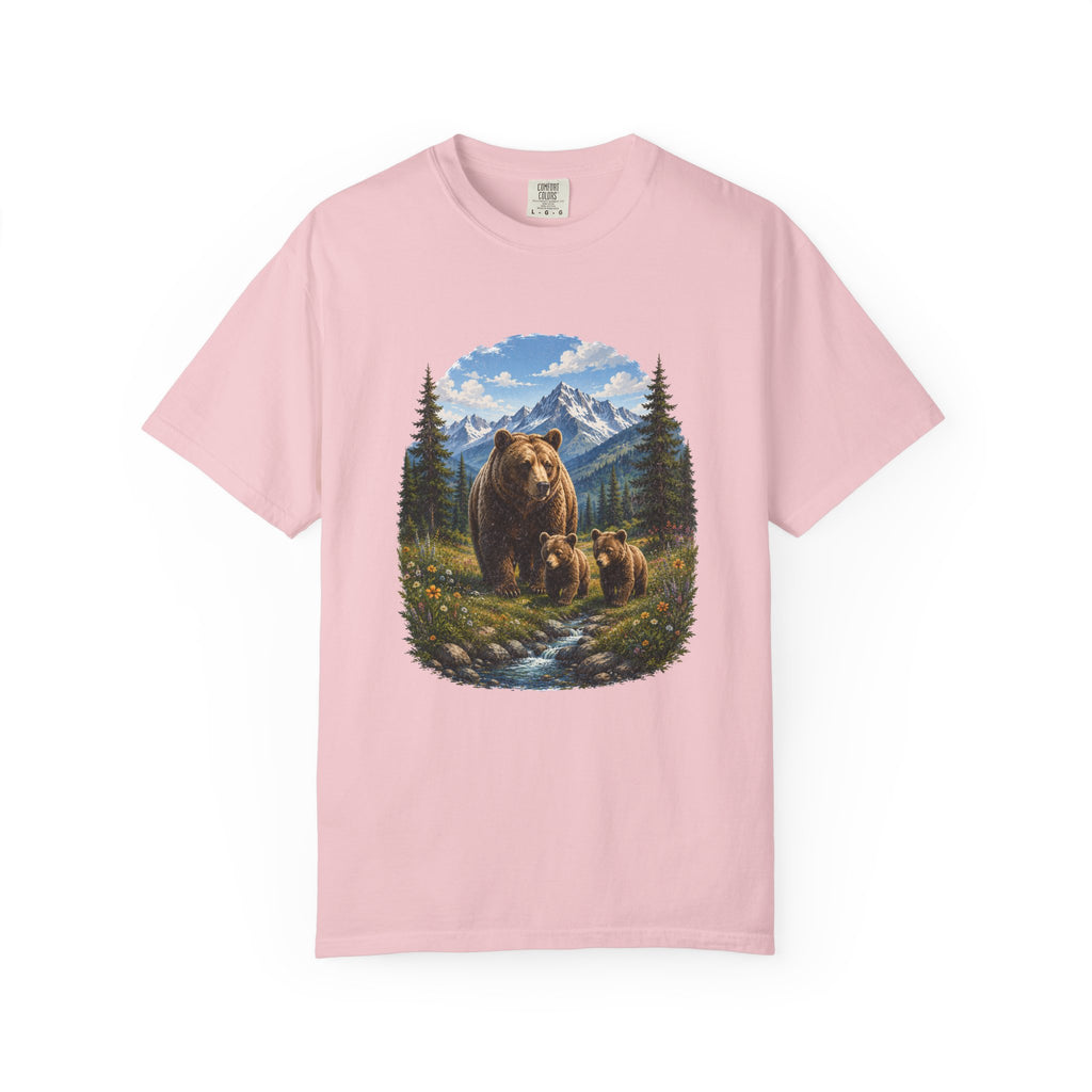 Bear Family Shirt, Mama Bear Gift, Wildlife Lover Tee, Nature Lover Shirt, Woodland Animal Comfort Colors Tee
