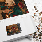 Christmas Cocktail Party – Vintage Holiday Glamour Art Puzzle