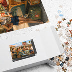 We'll Figure It Out at the Next Motel – Retro Road Trip Art Puzzle