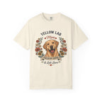 Yellow Labrador Dog Mom T-Shirt | Fueled by Coffee & Lab Love