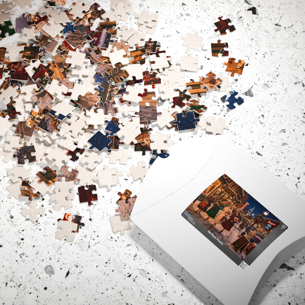 Darling, I Bought You Something – Vintage Christmas Shopping Art Puzzle