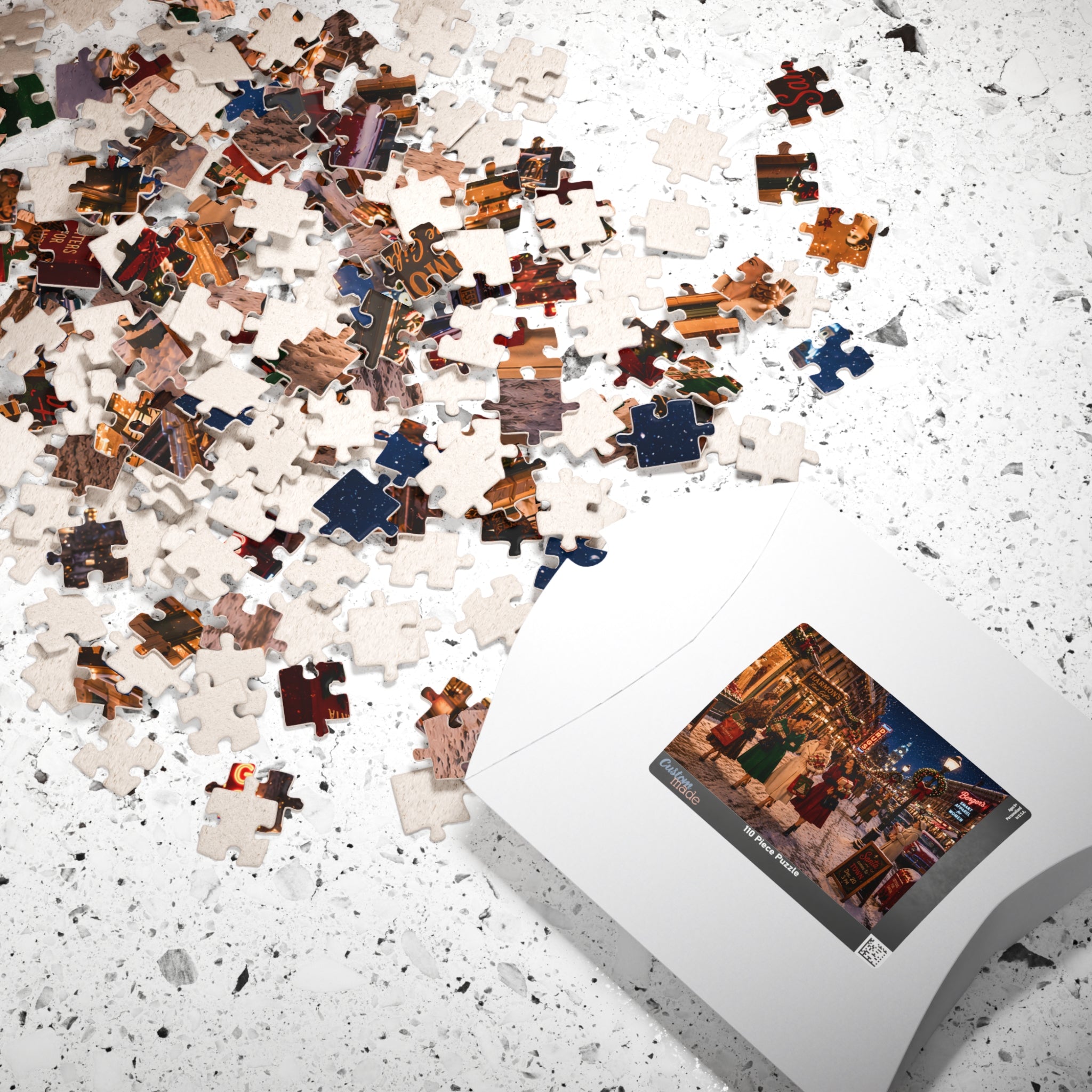 Darling, I Bought You Something – Vintage Christmas Shopping Art Puzzle