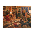Cozy Vintage Christmas – Retro Holiday Gathering Art Puzzle