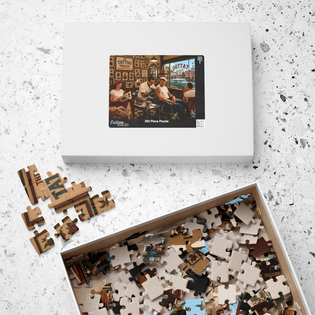 Good Girls Have Tattoos Too – Vintage Tattoo Parlour Art Puzzle