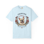 Cream French Bulldog Dog Mom T-Shirt | Fueled by Coffee & Frenchie Love