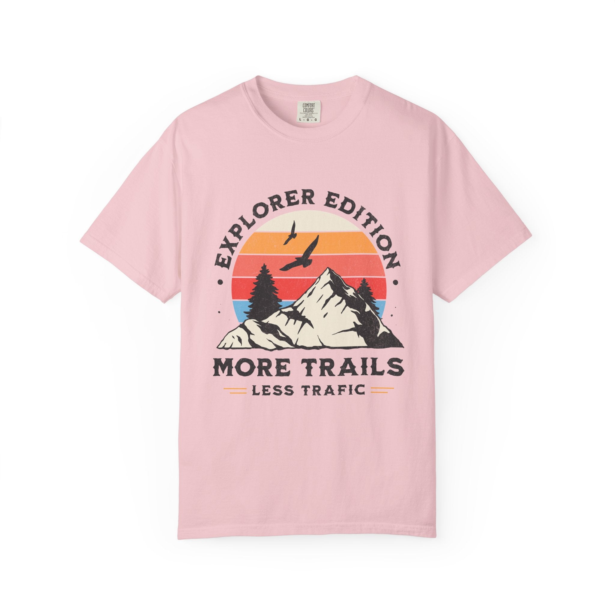 More Trails Less Traffic – Hiking T-Shirt | Explorer Edition