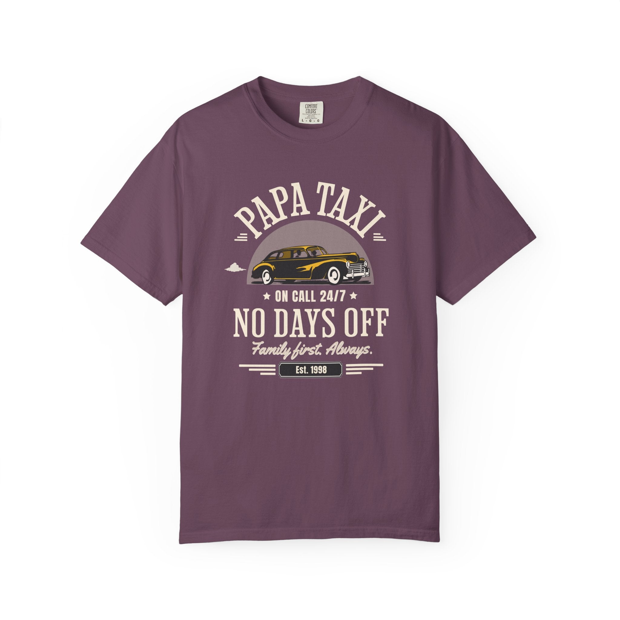 Papa Taxi Since 1998 T-Shirt – Father's Day Gift for Dad