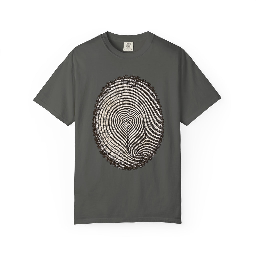 Love the Forest – Tree Ring Heart T-Shirt | Outdoors Edition