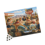 We'll Figure It Out at the Next Motel – Retro Road Trip Art Puzzle