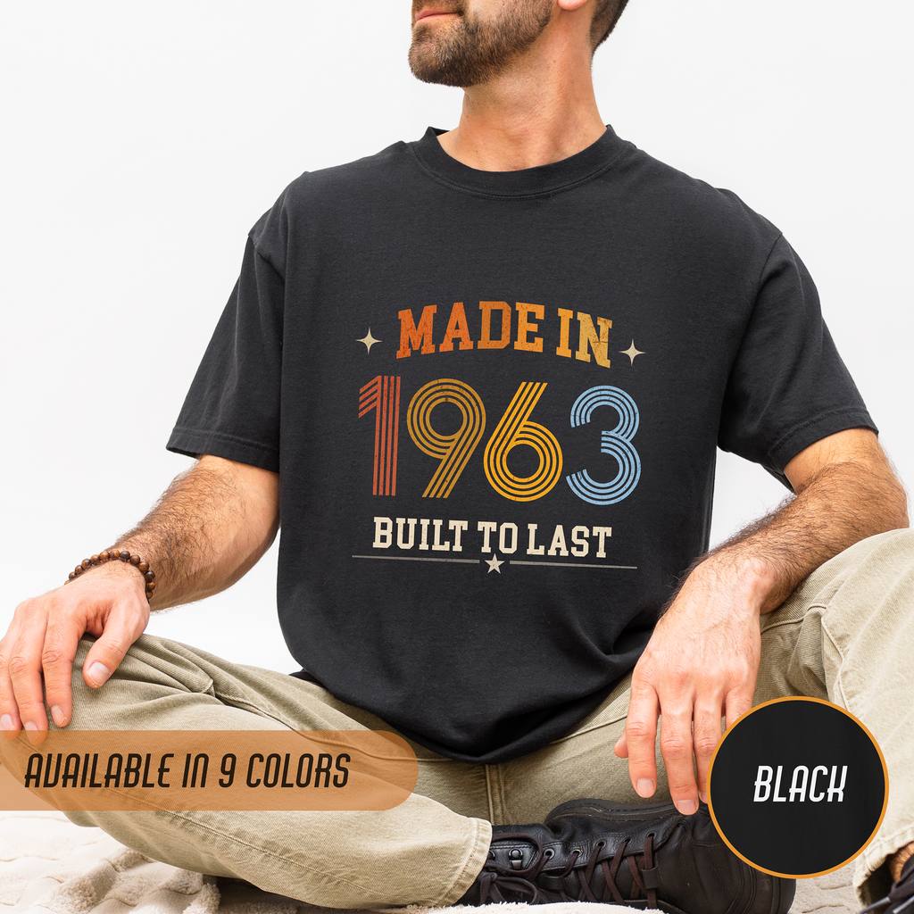 Made in 1963 T-Shirt – 63rd Birthday Gift