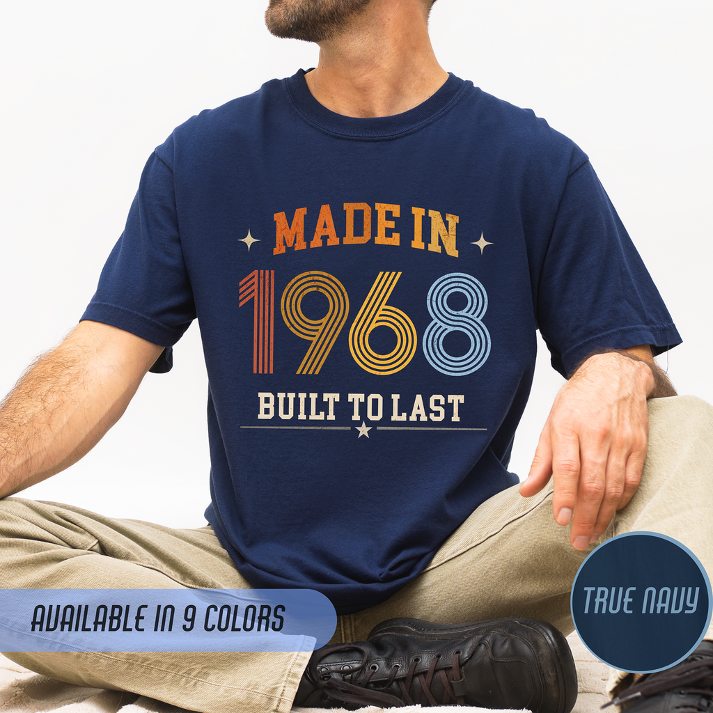 Made in 1968 T-Shirt – 58th Birthday Gift