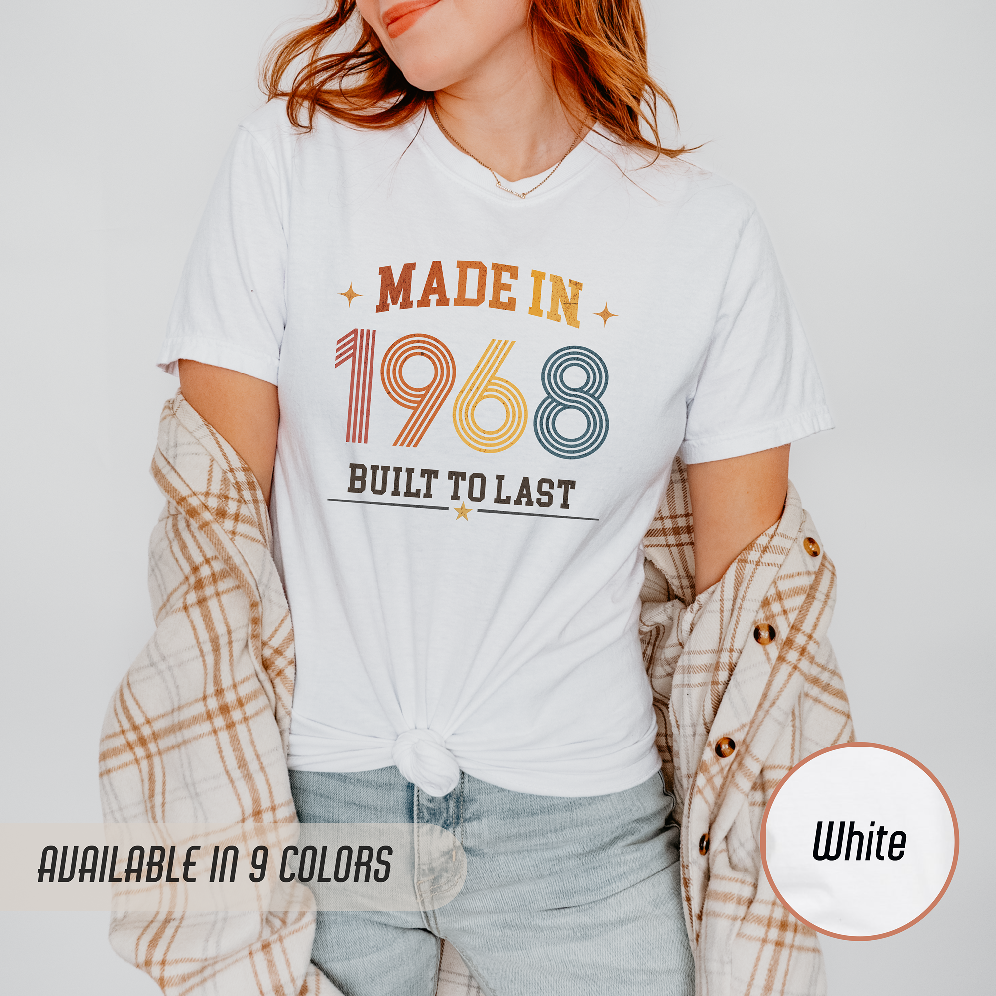 Made in 1968 T-Shirt – 58th Birthday Gift