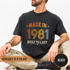 Made in 1981 – Birthday T-Shirt | Built to Last