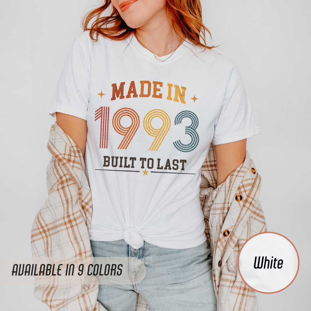 Made in 1993 T-Shirt – 33rd Birthday Gift
