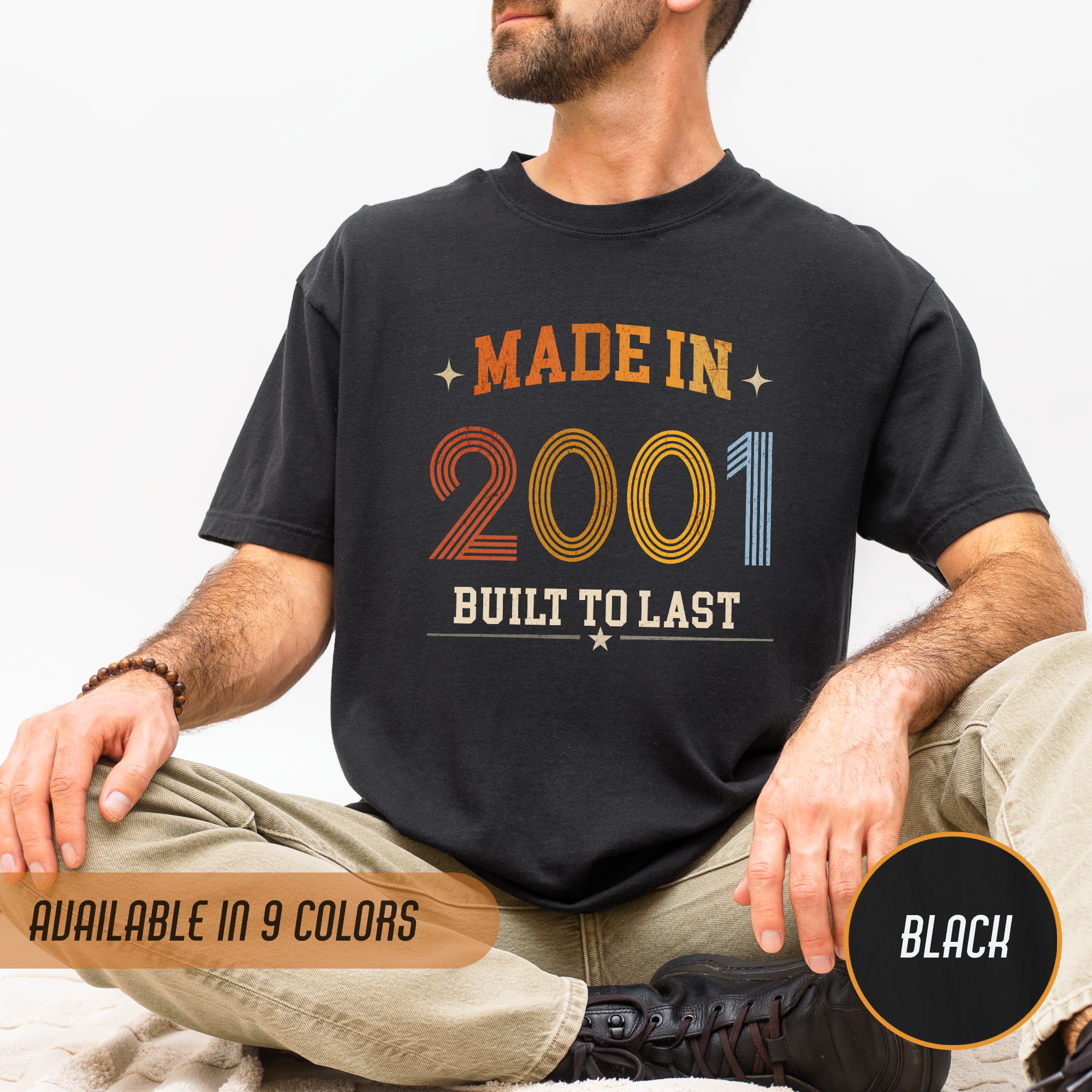 Made in 2001 T-Shirt – 25th Birthday Gift