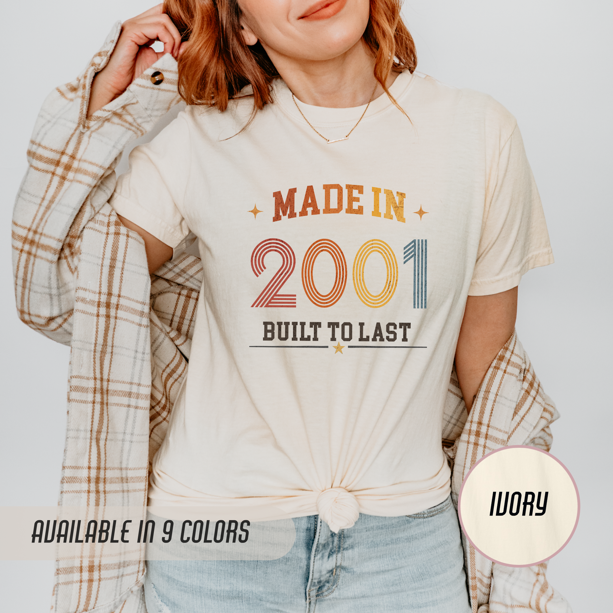 Made in 2001 T-Shirt – 25th Birthday Gift