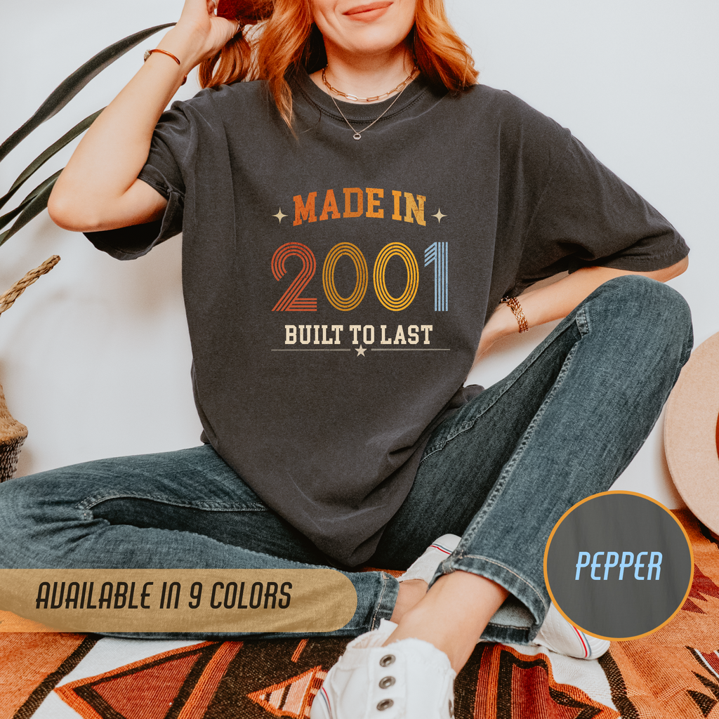 Made in 2001 T-Shirt – 25th Birthday Gift