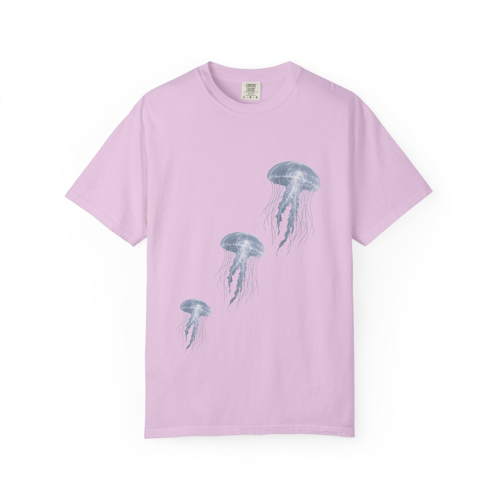 Watercolor Jellyfish T-Shirt, Ocean Lover Gift, Coastal Aesthetic Shirt, Sea Life Tee, Marine Biology Gift, Beach Vacation Shirt
