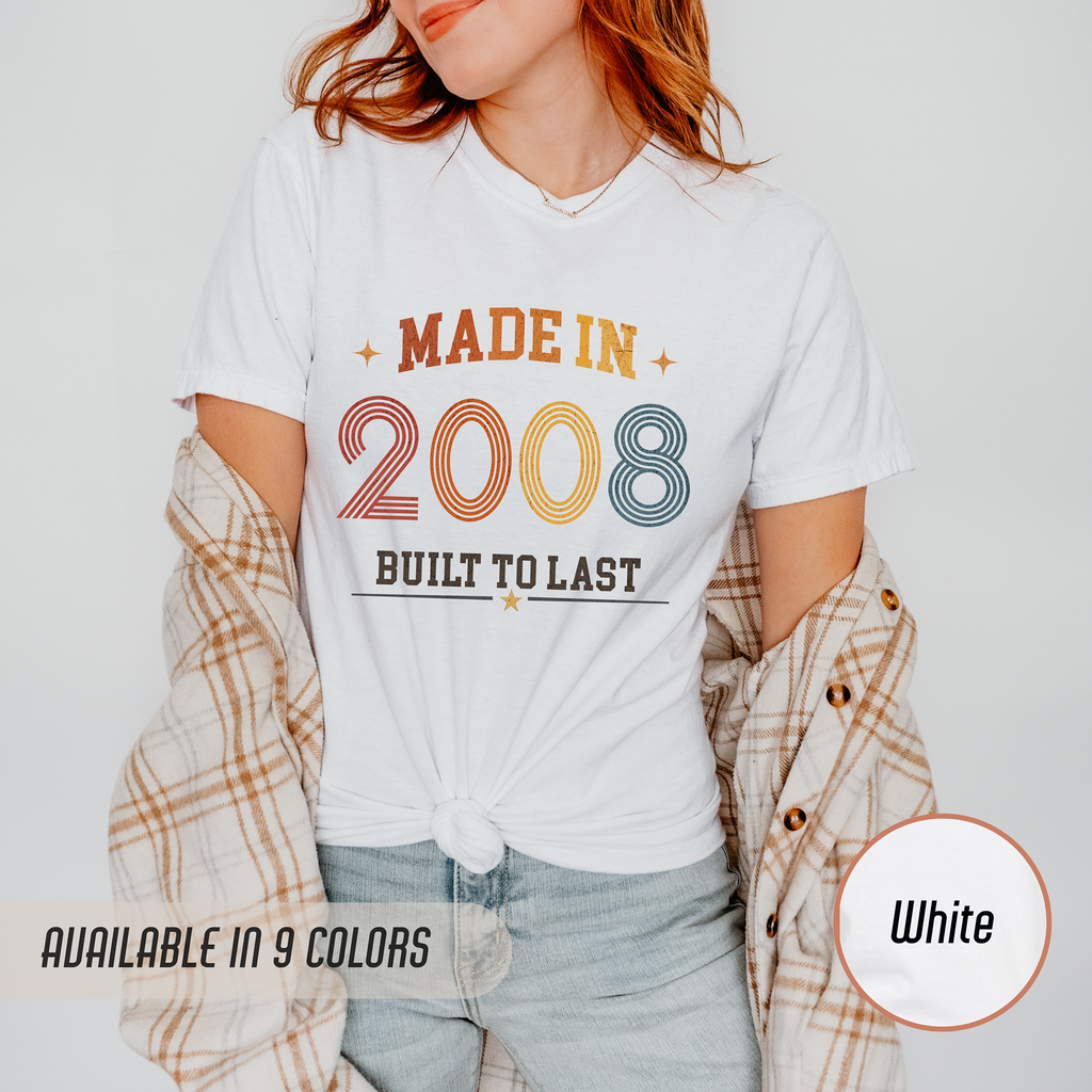 Made in 2008 T-Shirt – 18th Birthday Gift