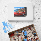 She Took the Scenic Route – Retro California Convertible Art Puzzle