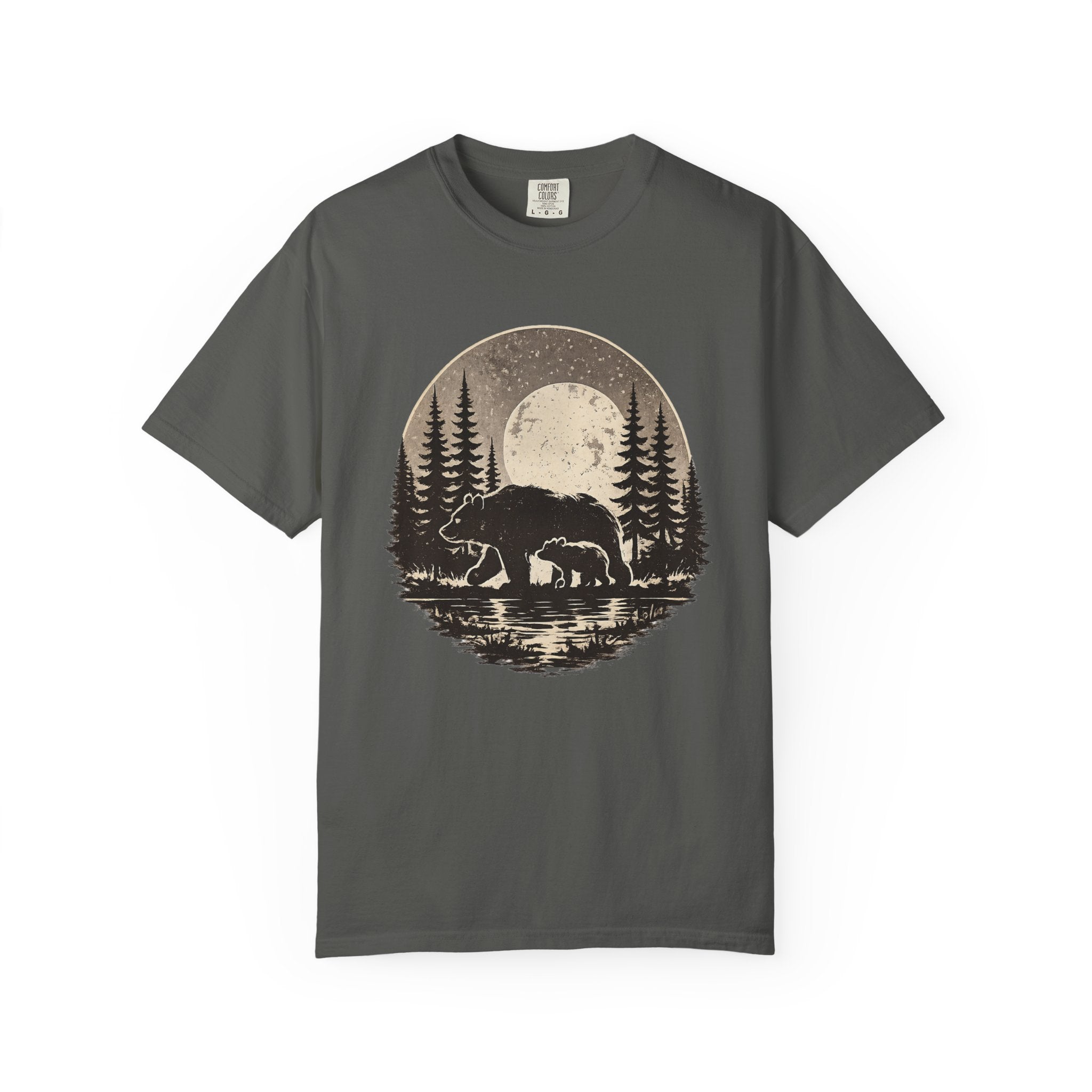 Bear Nature Shirt, Wildlife Lover Gift, Forest Adventure Tee, Mountain Wilderness Shirt, Outdoor Comfort Colors Tee