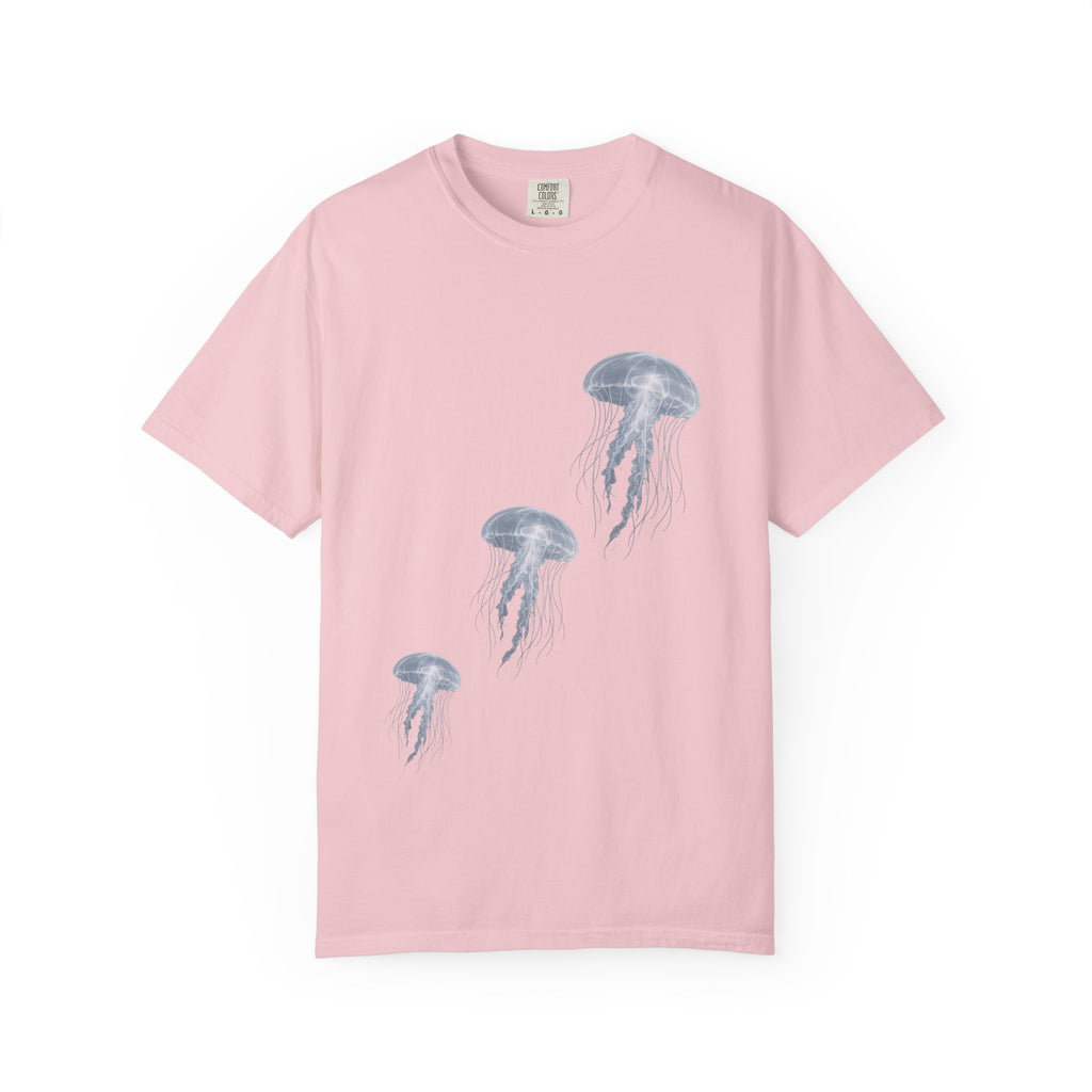 Watercolor Jellyfish T-Shirt, Ocean Lover Gift, Coastal Aesthetic Shirt, Sea Life Tee, Marine Biology Gift, Beach Vacation Shirt