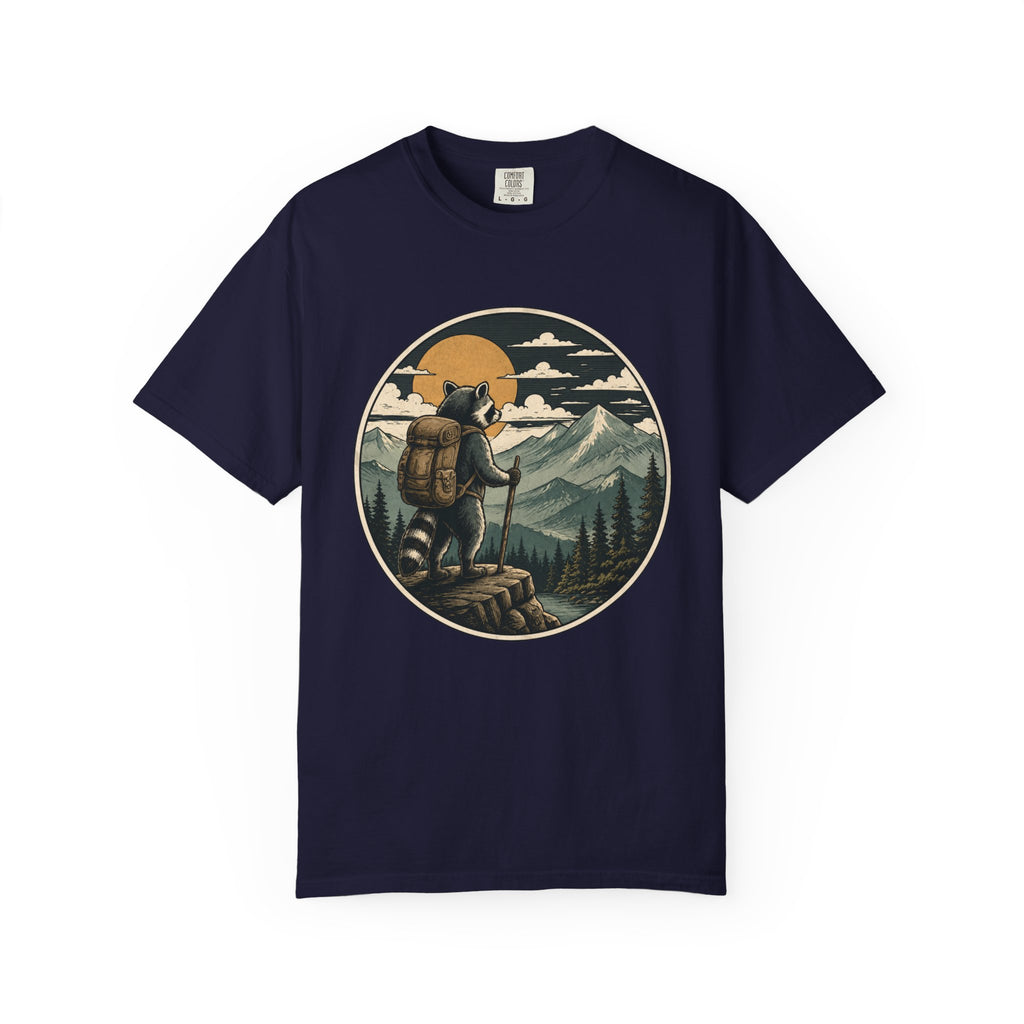 Adventure Raccoon – Hiking T-Shirt | Explorer Edition