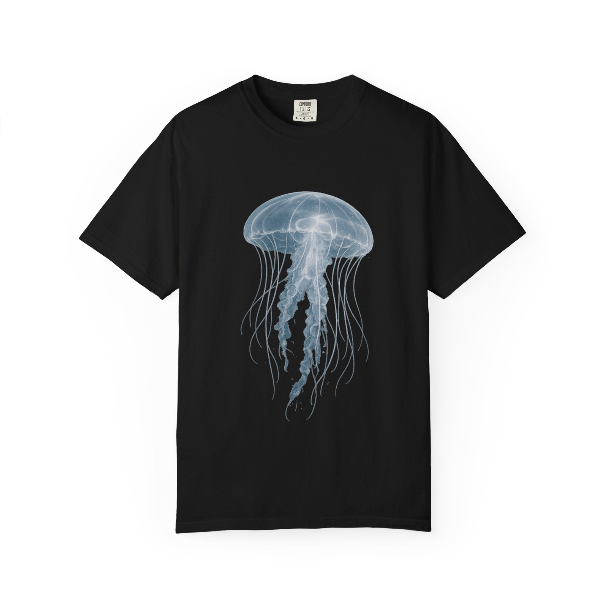 Large Jellyfish Graphic T-Shirt, Ocean Art Tee, Watercolor Sea Life Shirt, Coastal Lifestyle Gift, Beach Lover Tee