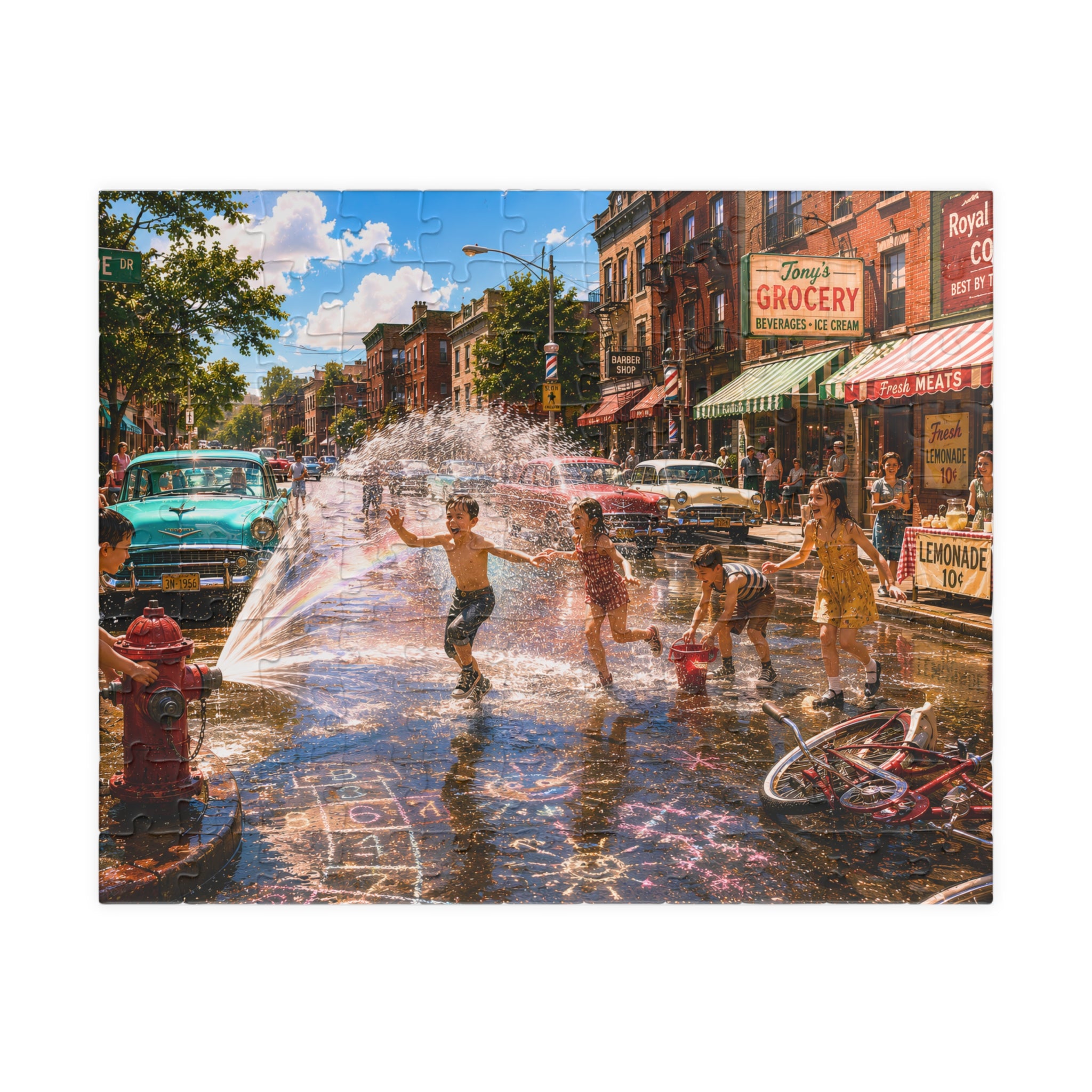 Before We Had Air Conditioning – Nostalgic Small-Town Summer Art Puzzle