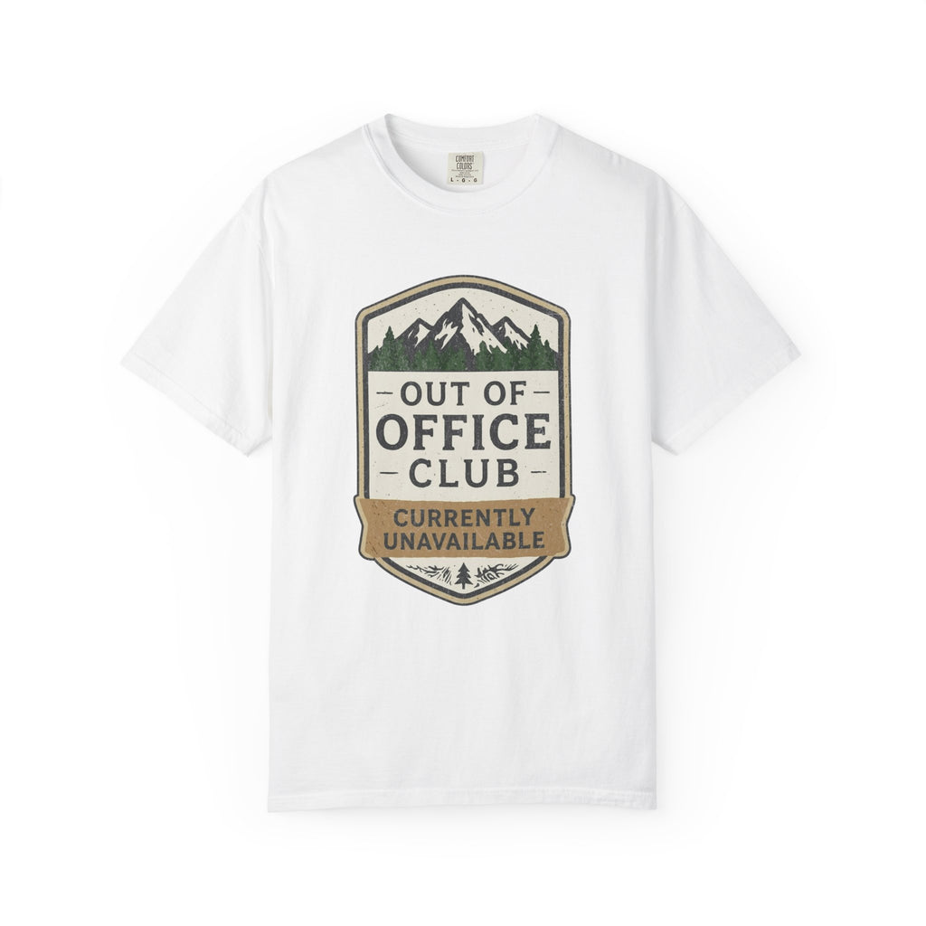 Out of Office Club – Retro Badge T-Shirt | Explorer Edition