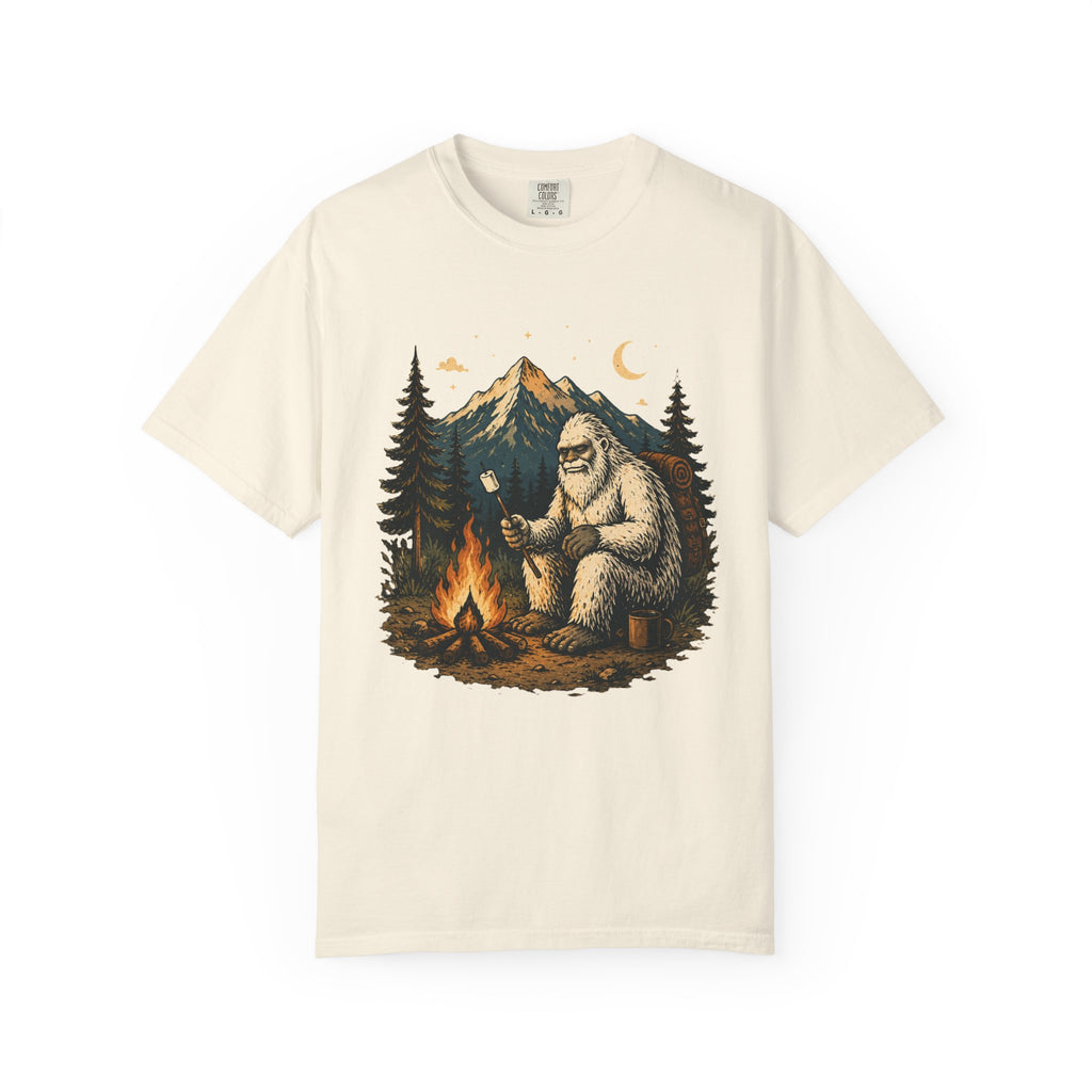 Yeti Around the Campfire – Funny Camping T-Shirt | Outdoors Edition