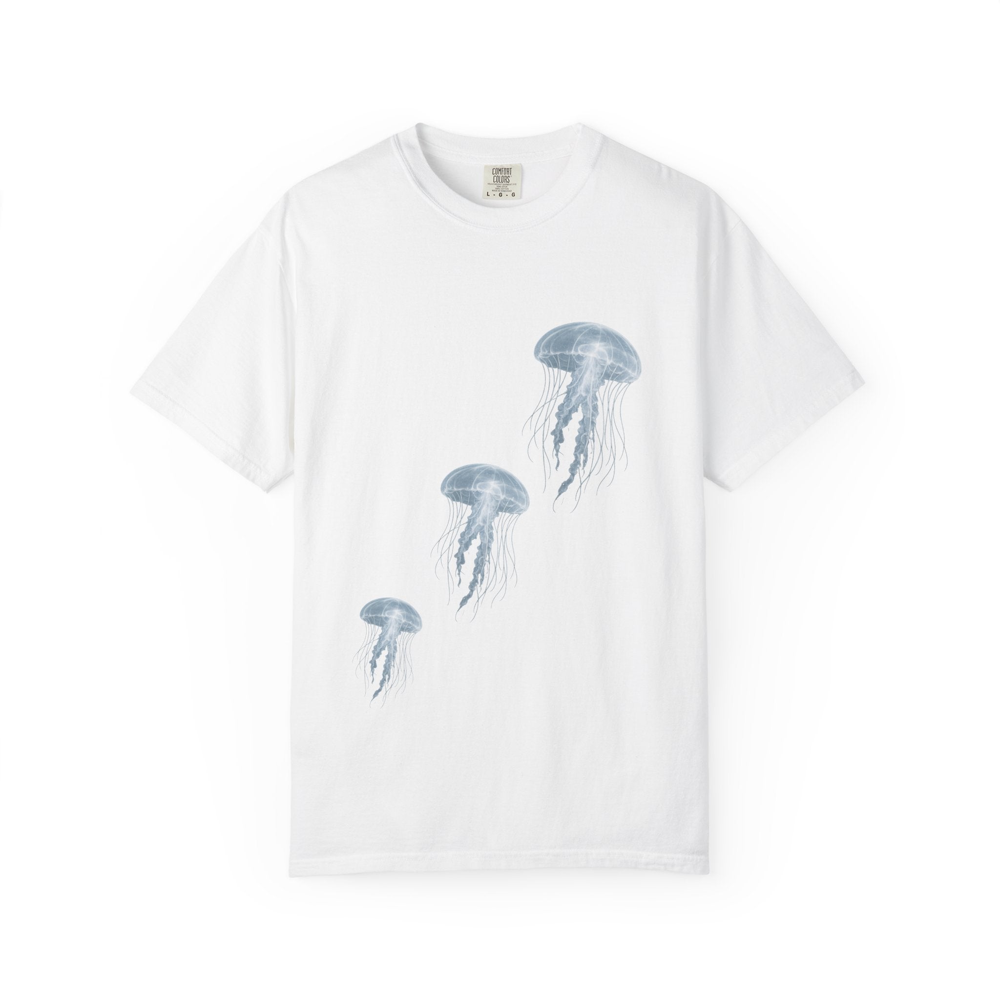 Watercolor Jellyfish T-Shirt, Ocean Lover Gift, Coastal Aesthetic Shirt, Sea Life Tee, Marine Biology Gift, Beach Vacation Shirt