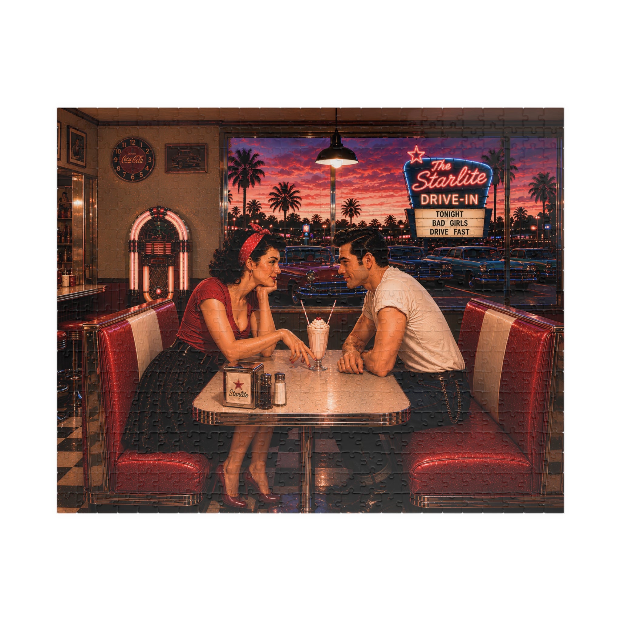 Starlite Drive-In – Retro Romance Jigsaw Puzzle